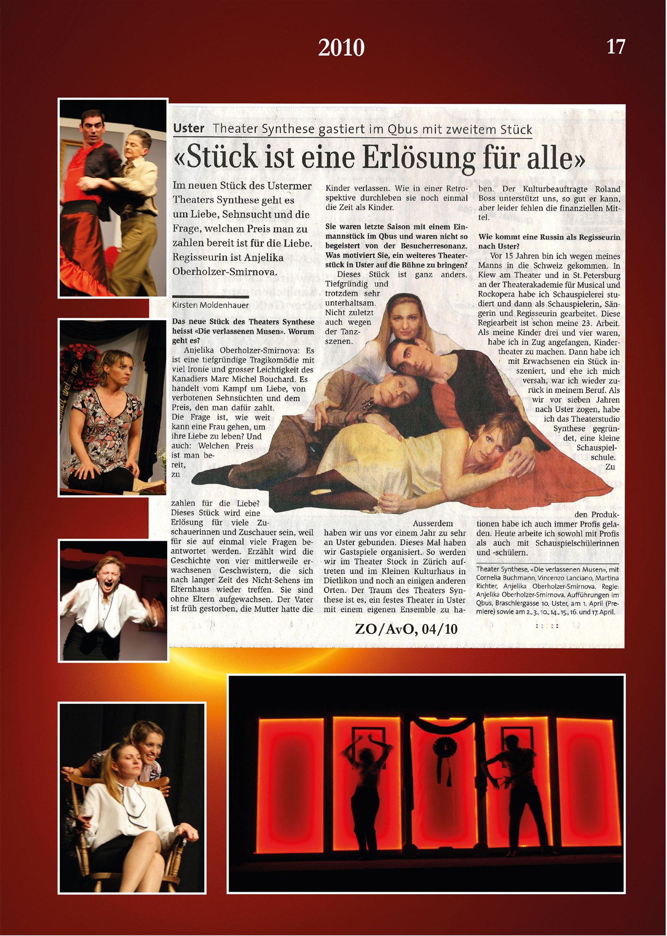 «Das Stück ist eine Erlösung für alle» – Theater Synthese