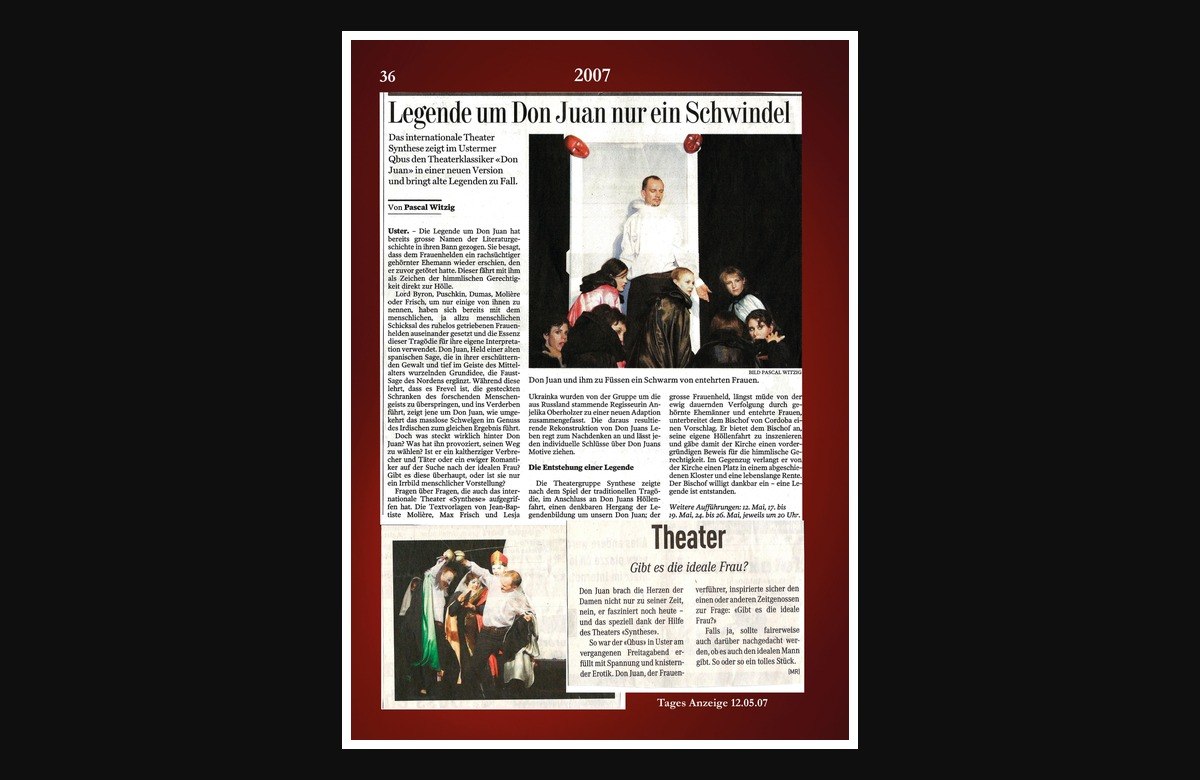 Presse: Legende um Don Juan nur ein Schwindel. 2007