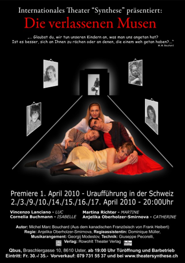 Plakat «Die verlassenen Musen» (2010) – Theater Synthese