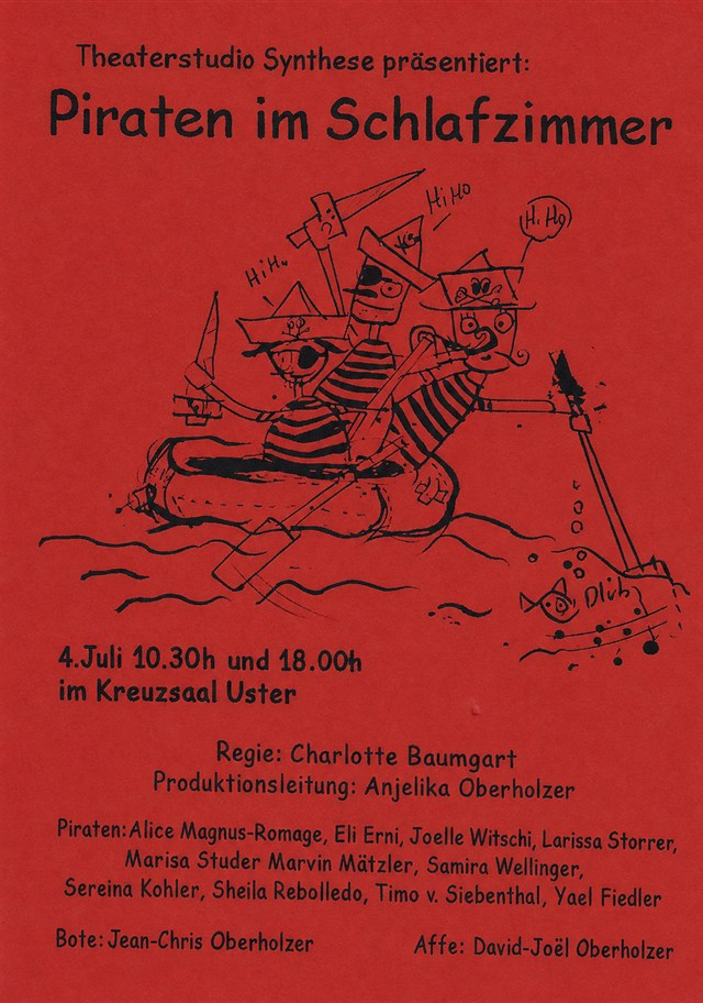 Plakat «Piraten im Schlafzimmer» (2007) – Theater Synthese