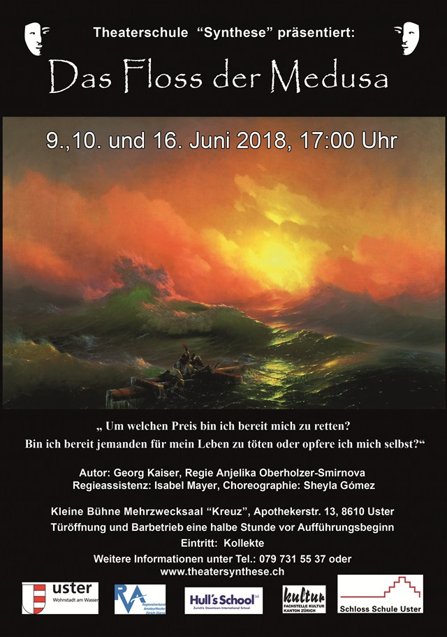 Plakat «Das Floss der Medusa» (2018) – Theater Synthese