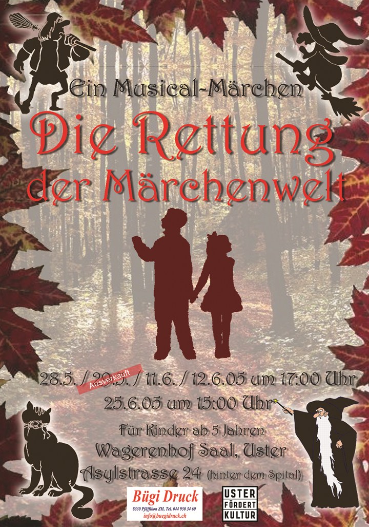 Plakat «Die Rettung der Märchenwelt» (2005) – Theater Synthese