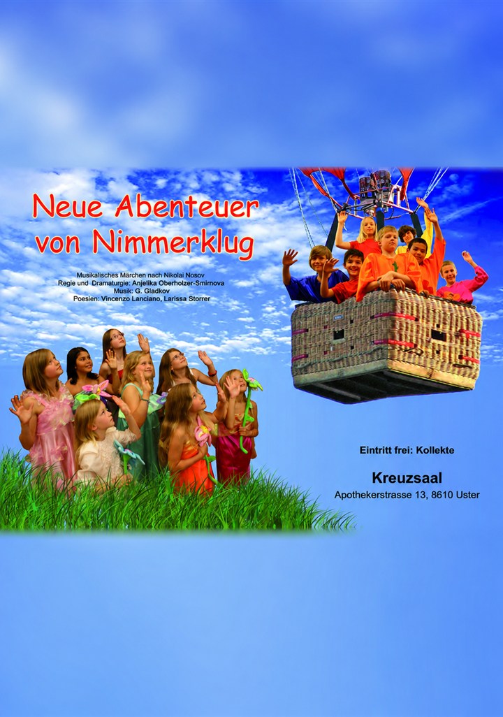 Plakat «Weitere Abenteuer von Nimmerklug» (2010) – Theater Synthese