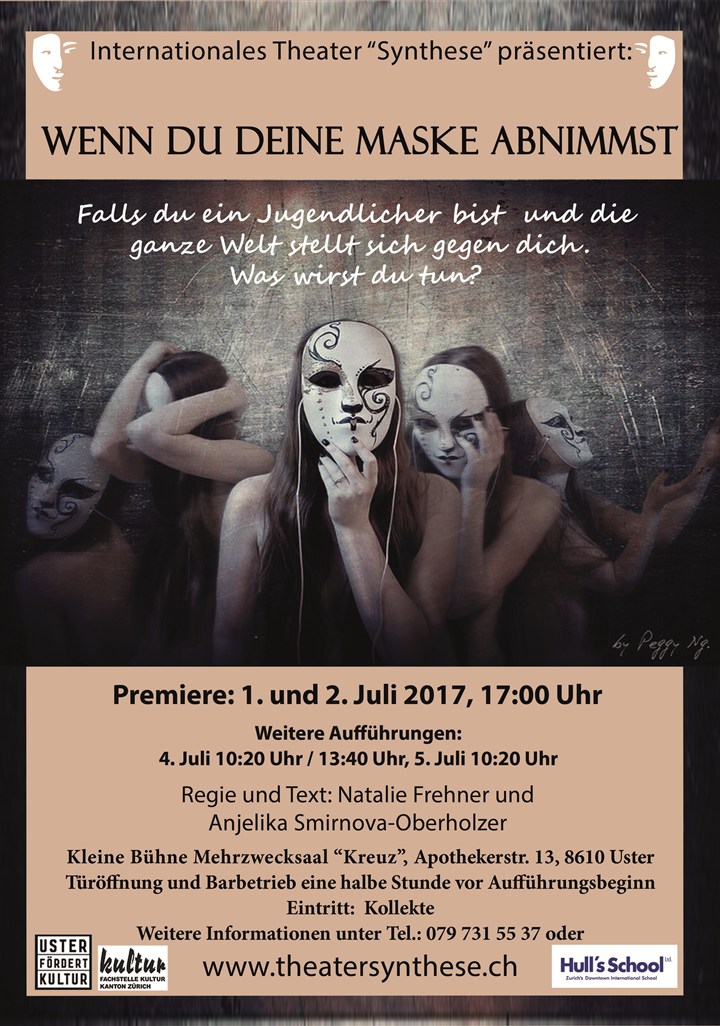 Plakat «Wenn du deine Maske abnimmst» (2017) – Theater Synthese